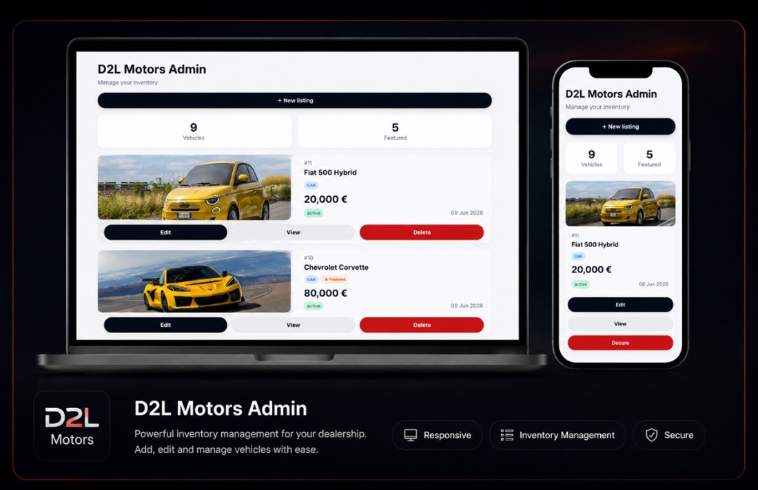 D2L Motors Admin