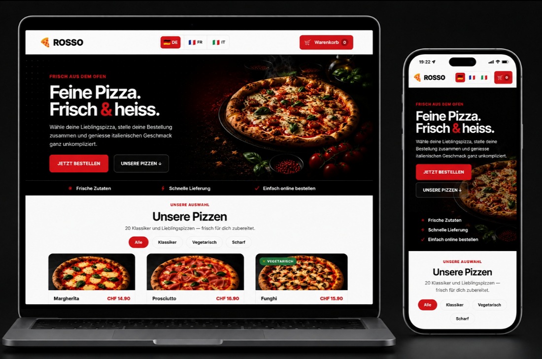 ROSSO Pizza Web Application